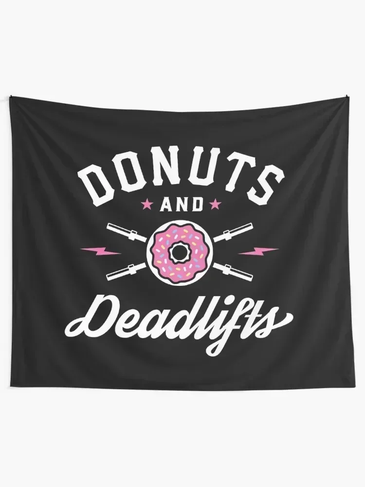 Donuts And Deadlifts Tapestry Wallpapers Home Decor Cute Decor Tapestry