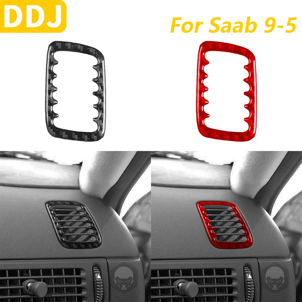 

Для Saab 9-5 2003 2004 2005, углеродное волокно, второй пилот, приборная панель, вентиляционное отверстие, накладка, автомобильные аксессуары, декоративная наклейка