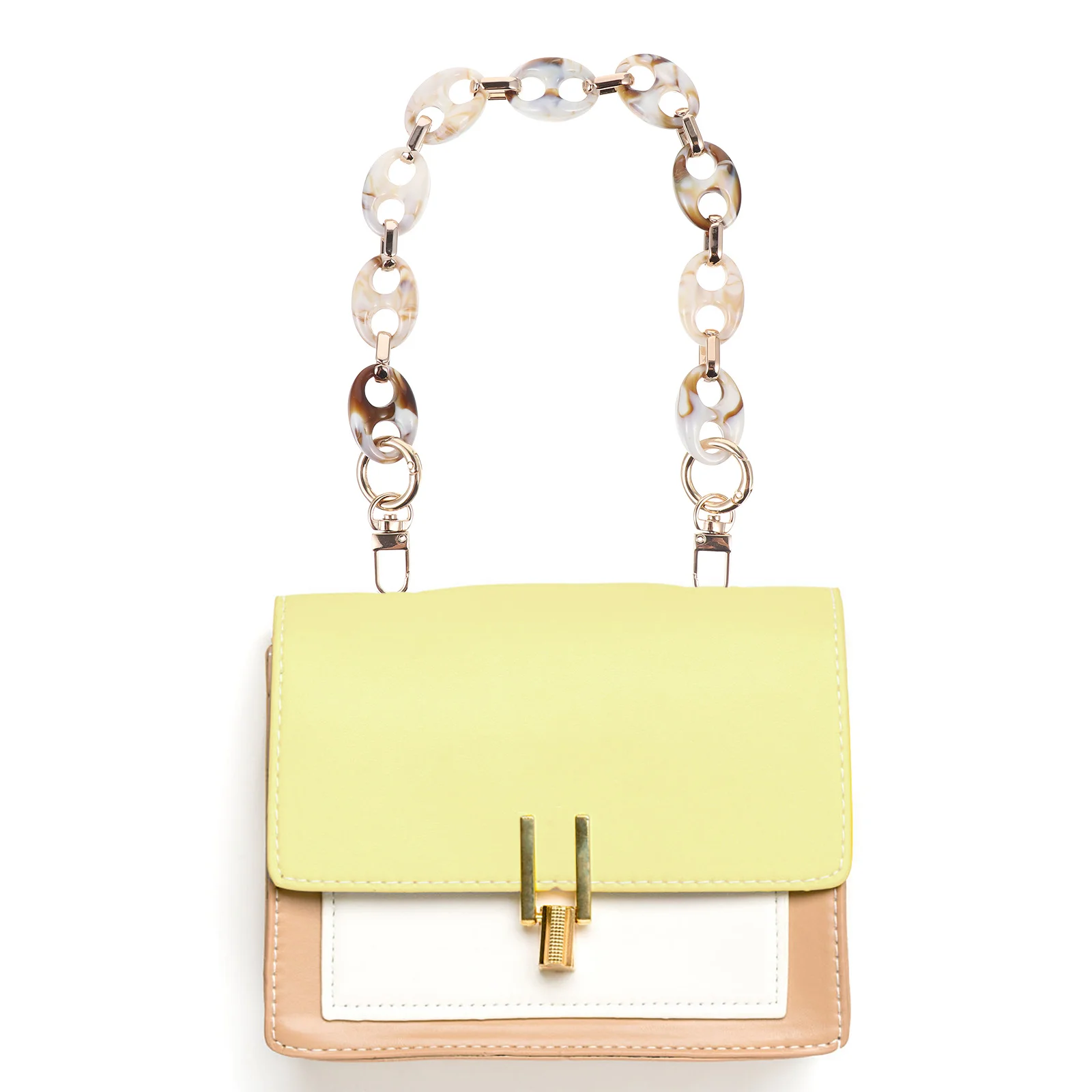 

Resin Acrylic Bag Chain Strap Handle DIY Replacement Purses Decoration Durable Long Life Stylish Beautiful Bag Accessories