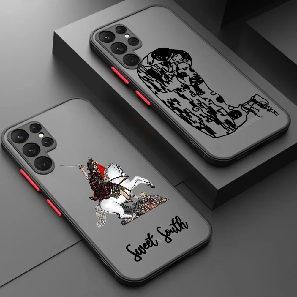 Чехол для телефона Samsung S25 Ultra S24 S10 A16 4G Note20 S20 S21 S22 S23 Horse Knight Flamenco Dancer King Черный полупрозрачный чехол Чехол для телефона Samsung S25 Ultra S24 S10 A16 4G Note20 S20 S21 S22 S23 Horse Knight Flamenco Dancer King Черный полупрозрачный чехол