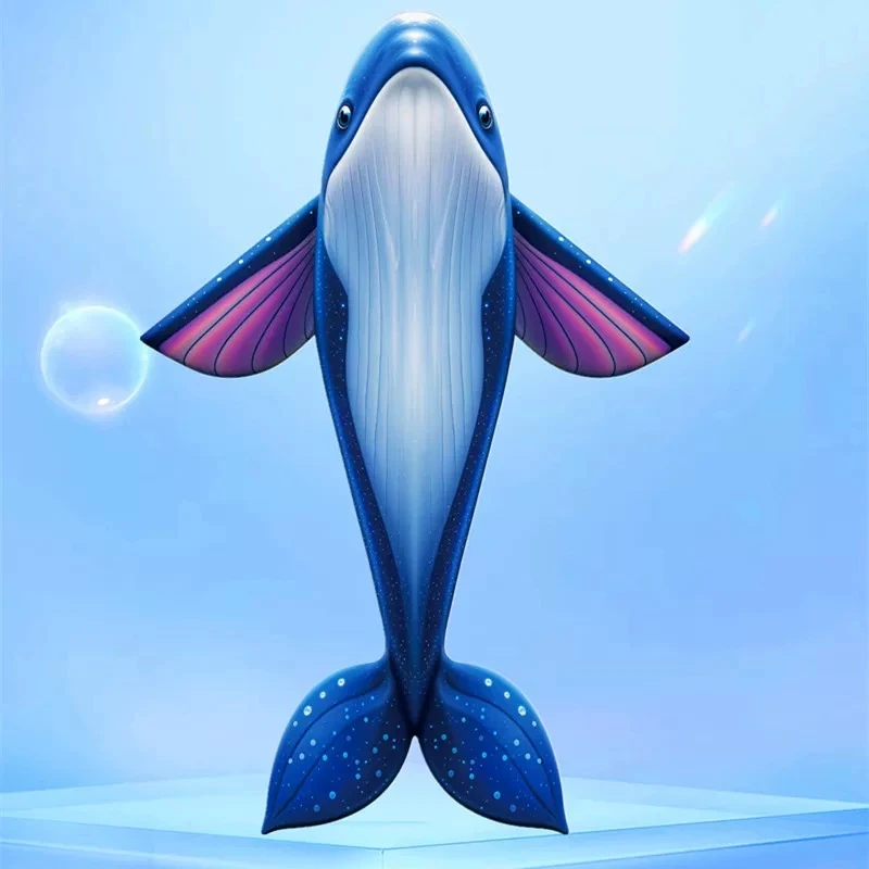 free shipping whale kite flying for kids Outdoor play steering kite toys for boy flying papalotes for children Adult kite fun