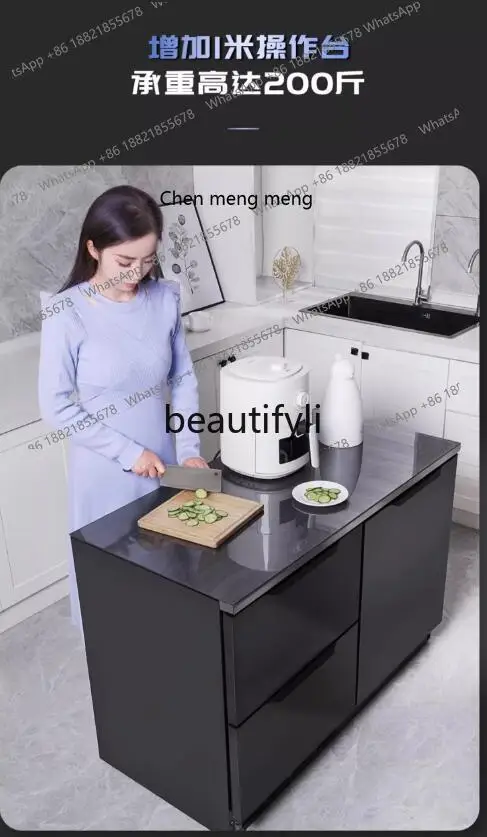Z189 86L combination fully embedded horizontal cabinet   double table embedded mini ultra-thin under the counter small refrigera