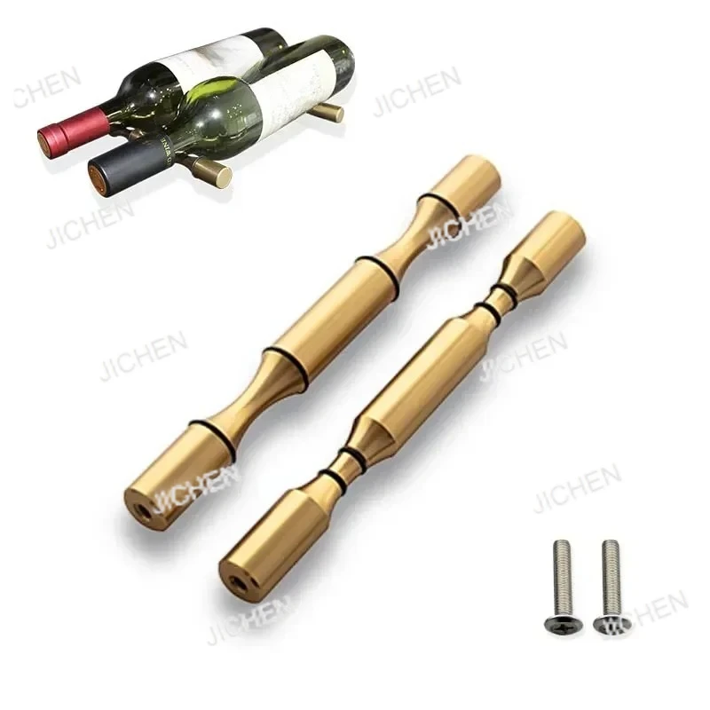 

JC Super Market Aluminum Alloy 2 Bottle Wine Rack Wall Mounted Wine Pegs