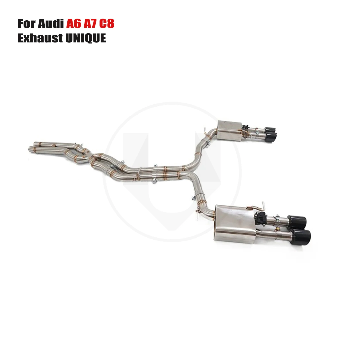 UNIQUE For 2020+Audi A7 C8 3.0T performance valve exhaust system ss304 exhaust muffler