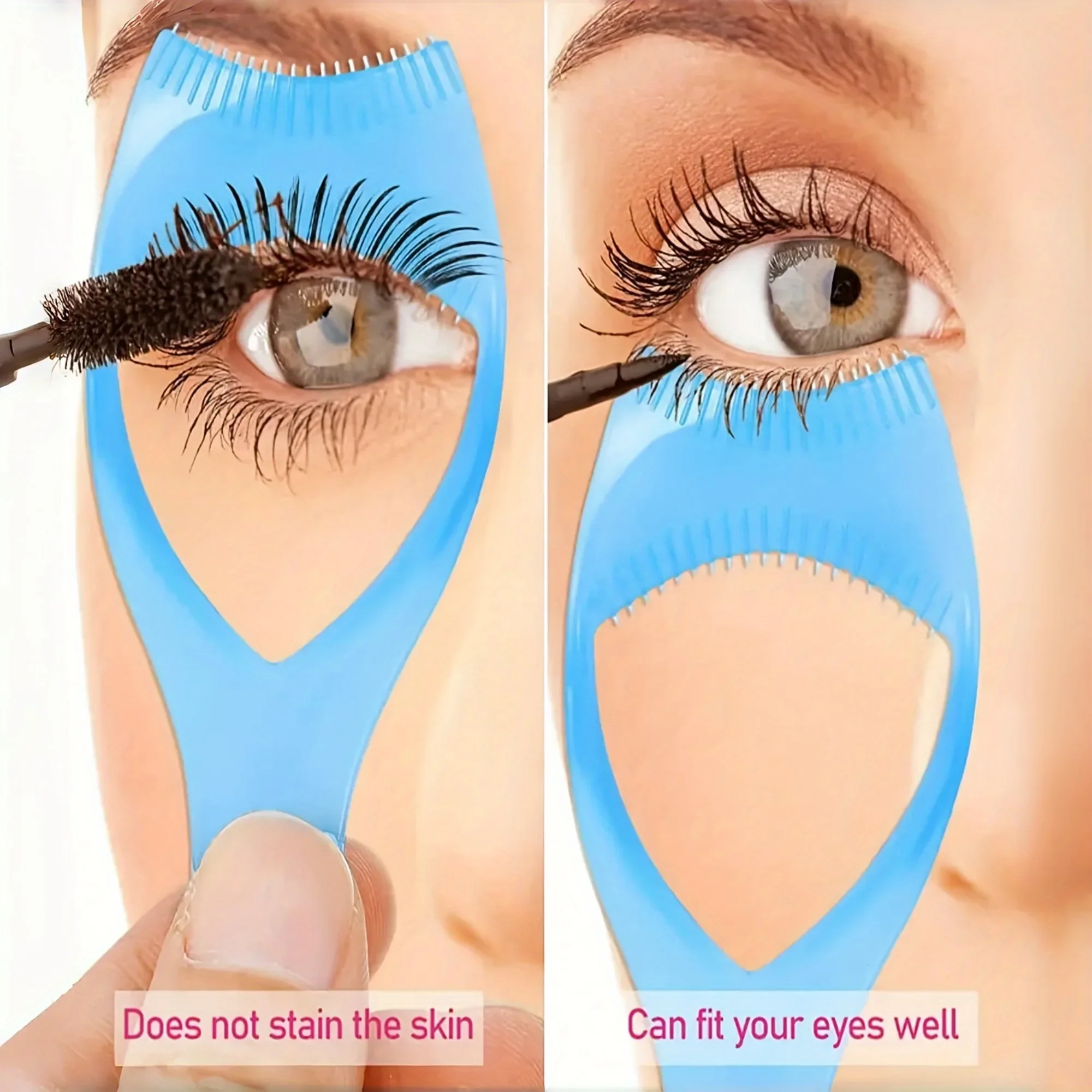 4Pcs 3‑in‑1 Eyelash & Eyeshadow Tool, Random Color Eyeliner Aid, Formaldehyde‑Free Eyelash Protection Tool, Multi‑Color Optional