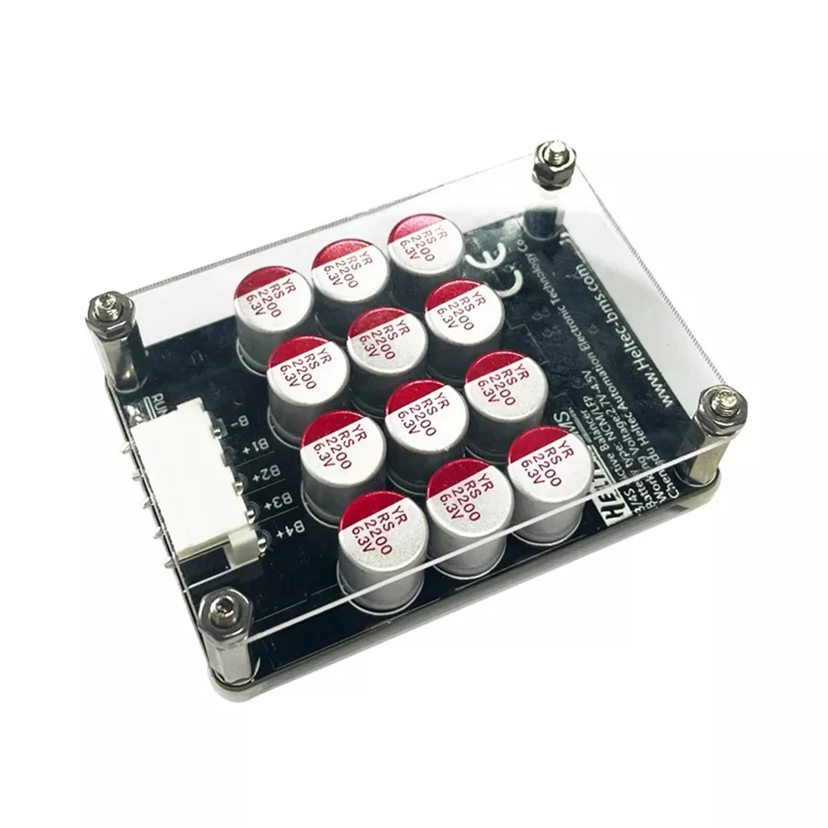 M93K-4S 5A Cluster Equalizer Active BMS Board Energy Transfer Capacitor (With Case+Terminal Wire)