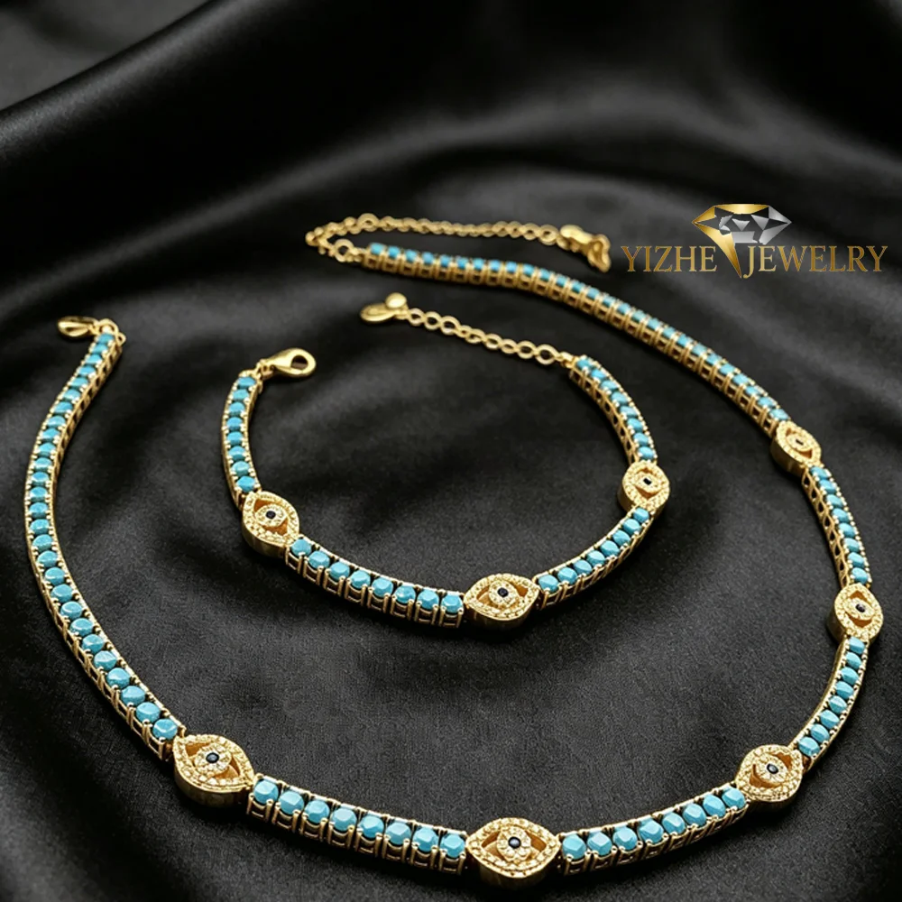 新しいファッションチャームブルーターコイズストーンテニスチェ - Turquoise Stone Ring のレビューと価格