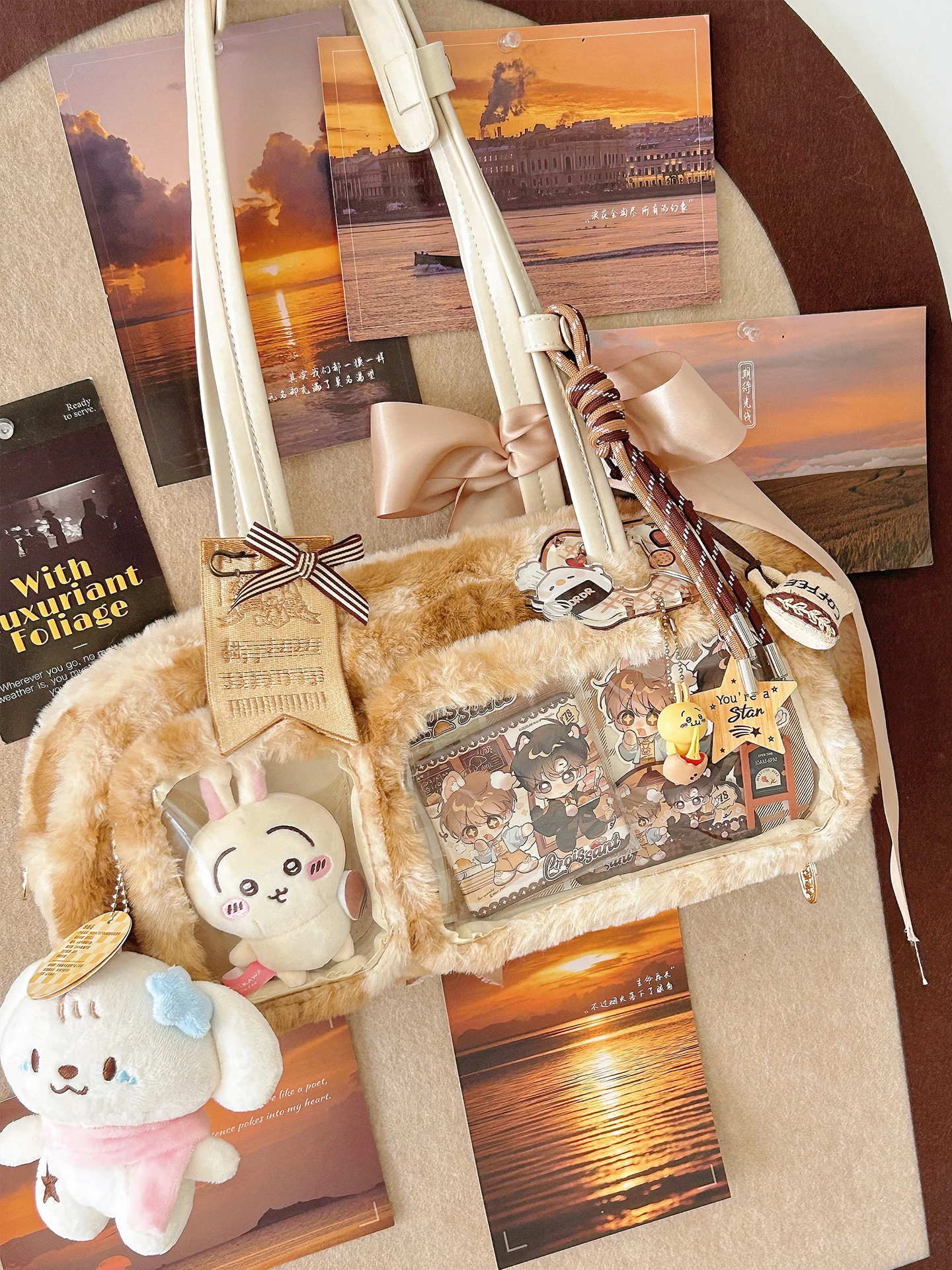 

Original Design Bread Lt Bag Valley Beauty Student Party Star Chasing Plush Autumn Winter Baby Bag Small Food Shoulder Bag Women