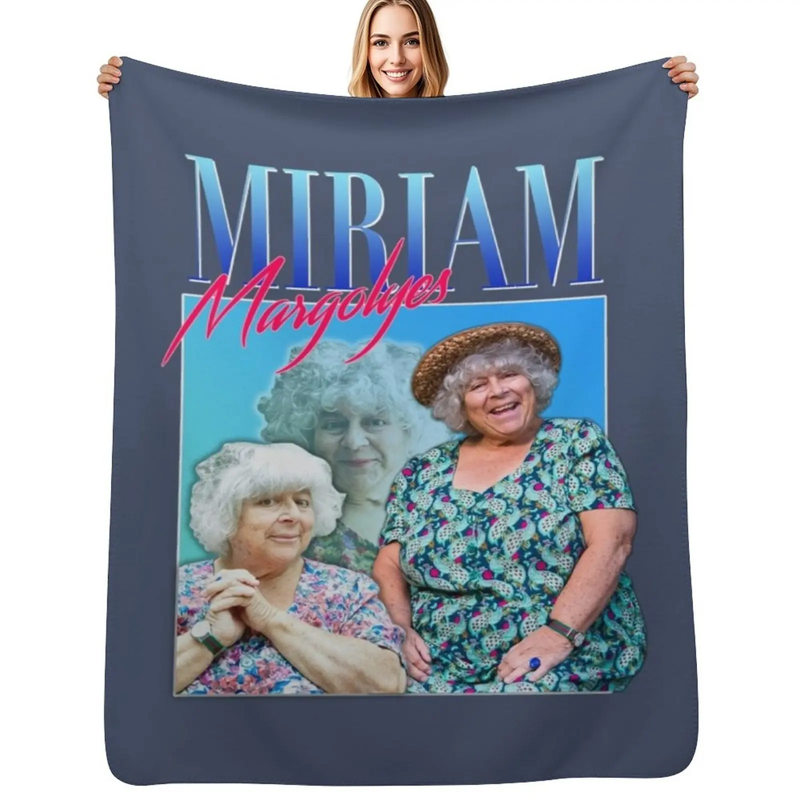 

Miriam Margolyes Vintage Throw Blanket Furry valentine gift ideas Giant Sofa Cute Blankets