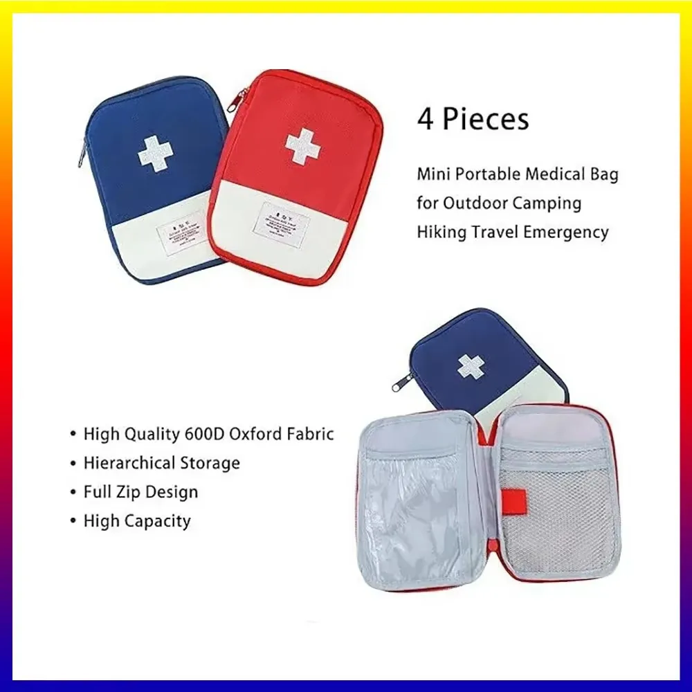 1/2/4Pc Portable Medicine Epidemic Prevention Kit Outdoor Travel Medicine Storage Box Portable Health Kit Medical Emergency C228