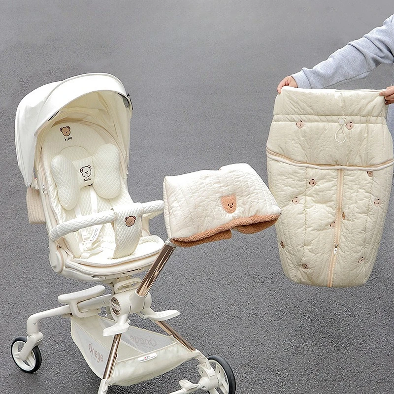 

Зимний ветрозащитный чехол для детской коляски, утолщенное изолированное одеяло для использования на открытом воздухе, необходимое снаряжение для детских прогулок