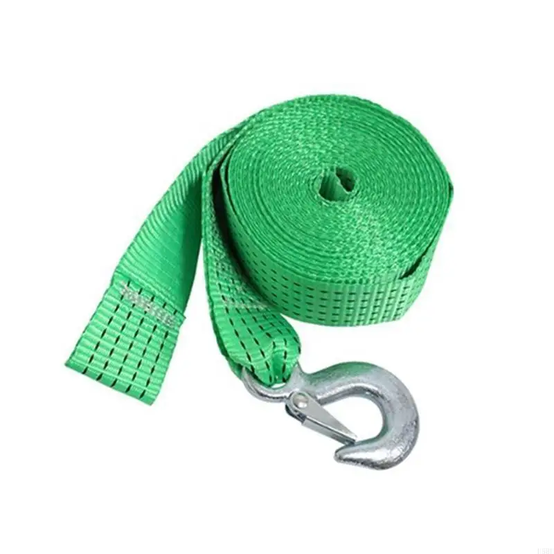 Heavy Duty Strap Replacement Winch Strap Boat Trailer Accessories Trailer Winch Strap with Safety Hook 19.7/26.2/32.8ft