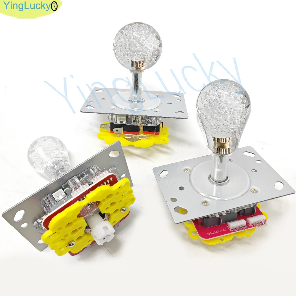 ARCADE 12V LED Joystick Bunte Beleuchtete Licht Umschaltbare Weg Controller Für Arcade Angeln Kran Klaue Spiel Verkaufsautomat – Detail 5