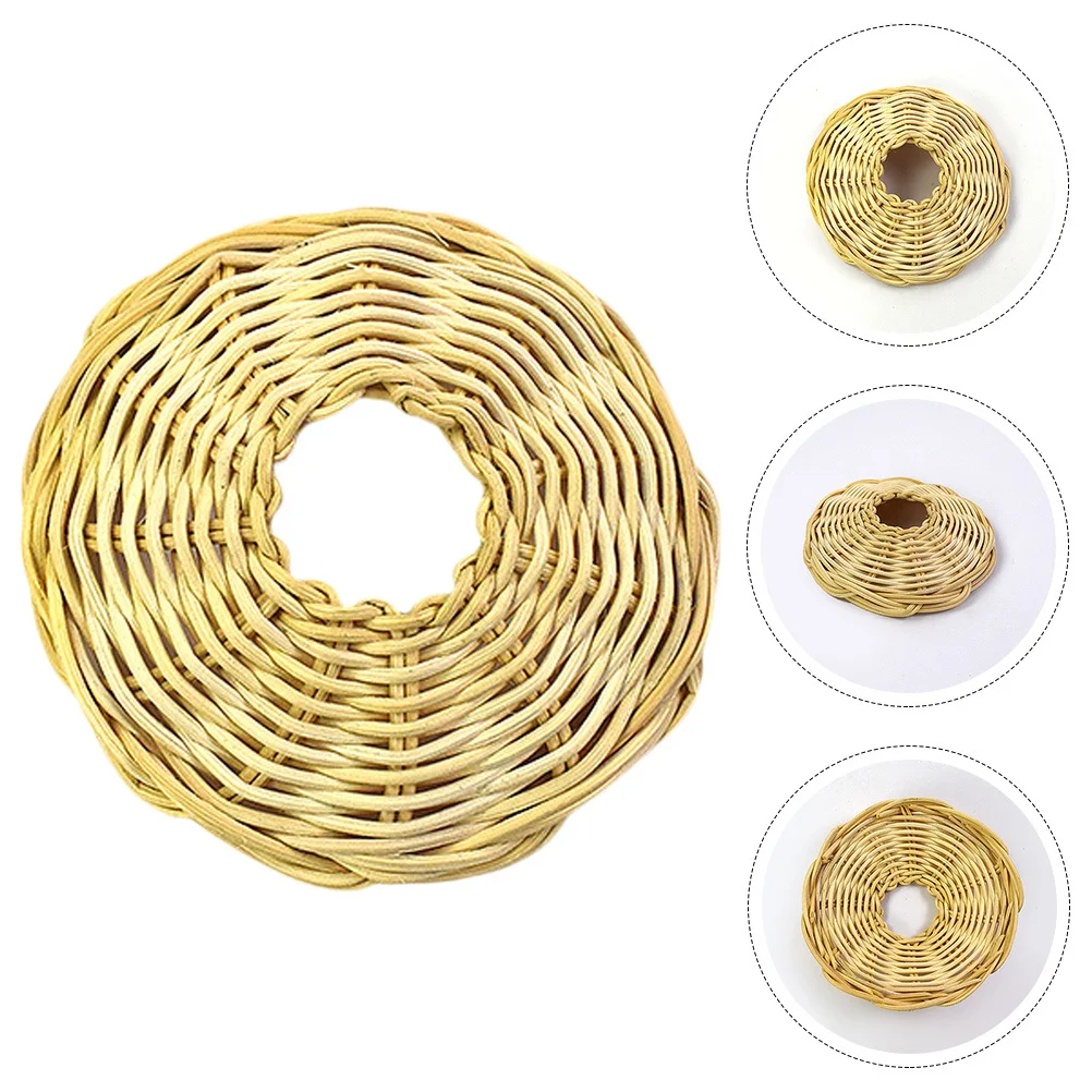 

Rattan Pendant Lampshade Woven Light Cover Rustic Feel Home Hotel Restaurant Decor Smooth Texture Sturdy