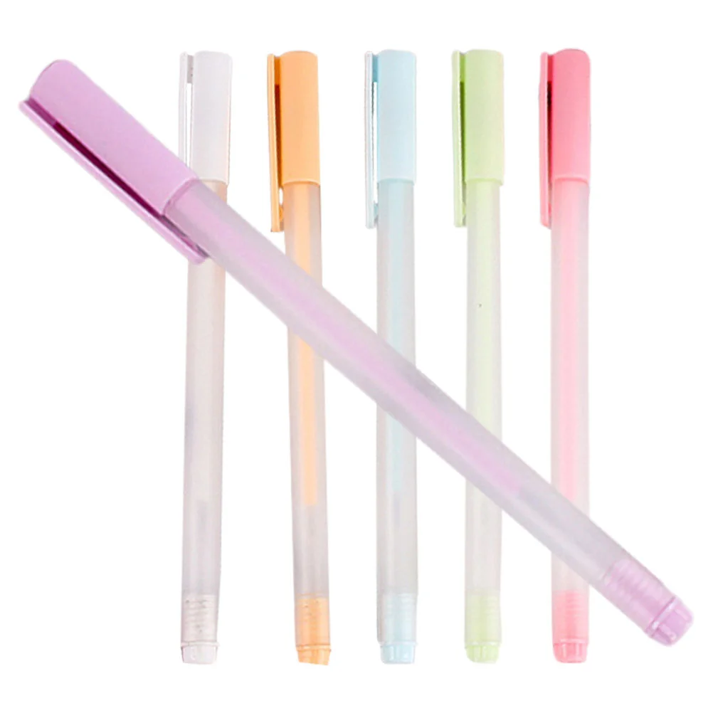 

6 Pcs Glue Pen Sticks Fabric Pens DIY Accessories Office Supplies for Crafting Macaron