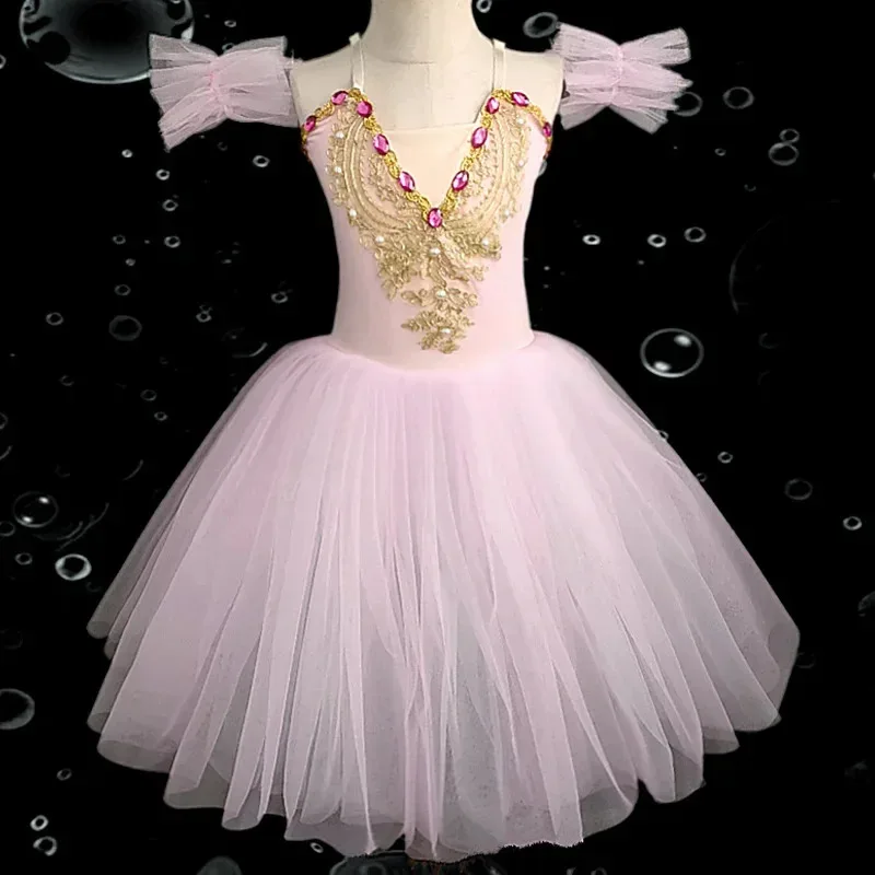 

Summer Baby Princess Dance Vestidos Tutu Children's Ballet Dress Girl Clothing Stage Costume Kids Fluffy Party Girls Dresses