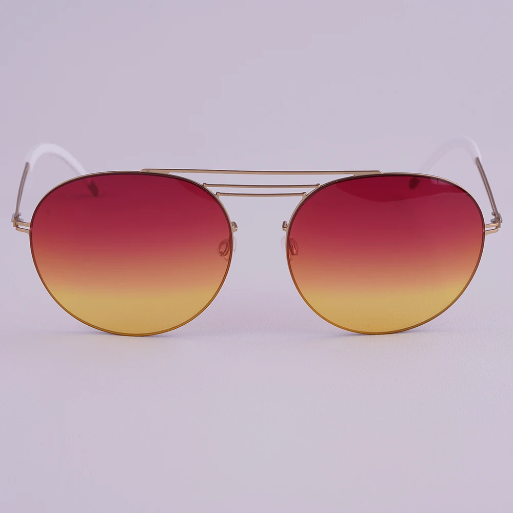 Brand Design Titanium Round Polarized Sunglasses Mens Pilot Sun Glasses Frame Women UV Protection Big Shades Eyewear Spectacles