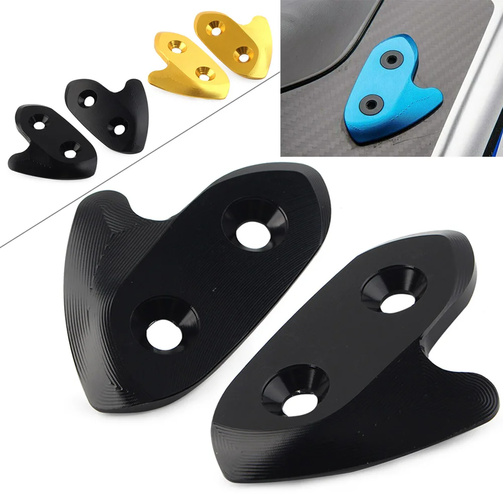 Motorbike CNC Rearview Mirror Block Off Base Plates Mount For Yamaha YZF-R1 R1 R1M R1S YZF 2016 2017 2018 2019