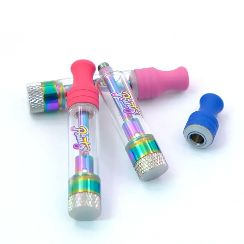 10 قطعة Runtz Runty Vape خرطوشة القلم البخاخات 0.8 مللي 1 مللي السيراميك الزجاج سميكة عربات الزيت المرذاذ 510 موضوع خزانات السجائر الإلكترونية #2