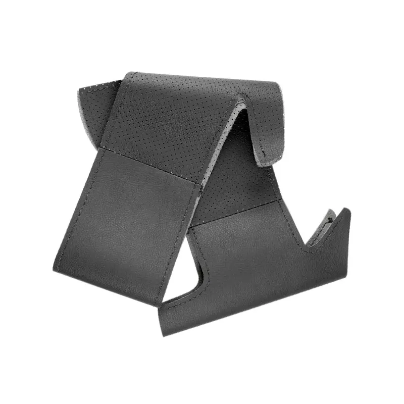 Car Steering Wheel Cover For Nissan Frontier 2005-2021 Pathfinder Xterra Navara 2005 - 2015 Black Perforated Microfiber Leather