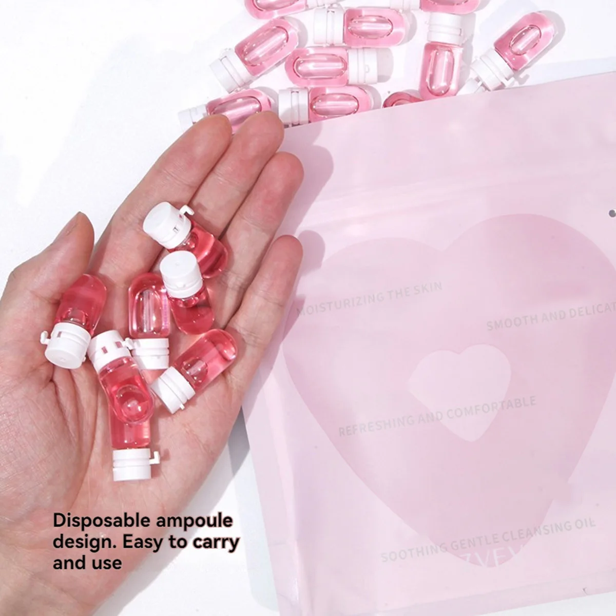 MAFFICK 40 pz Olio Detergente Rosa Camelia Delicato Non irritante Nutriente Idratante Pulizia Profonda Olio Struccante