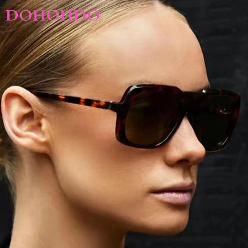 

Luxury Designer Pilot Sunglasses For Women Men Oversized Square Sunglass Female Traveling Fishing Driving Shades Unisex UV400