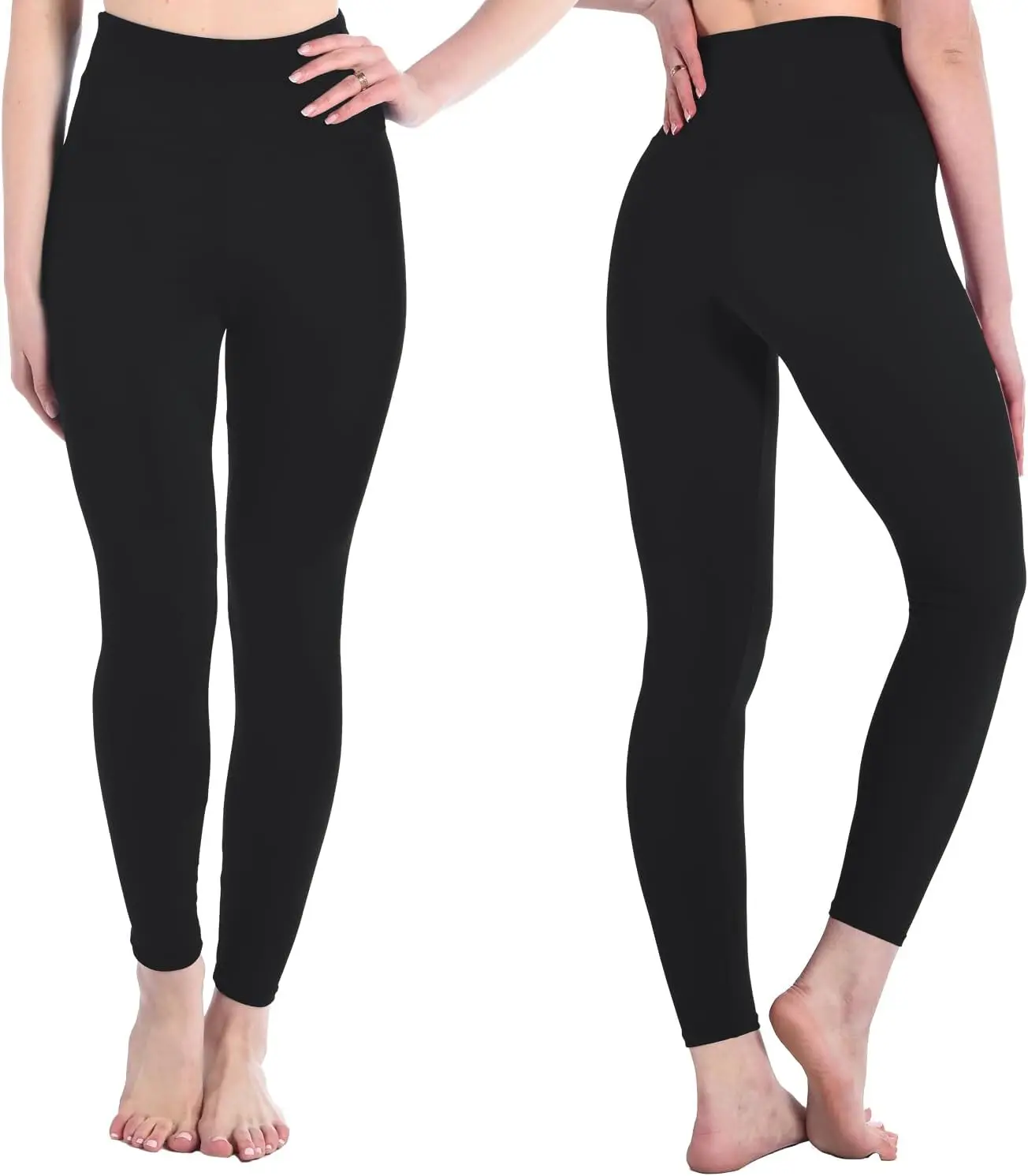 Women's High Waisted Leggings for Workout Running Stretchy Soft Leggings with Wide Waistband for Fitness Yoga image 3