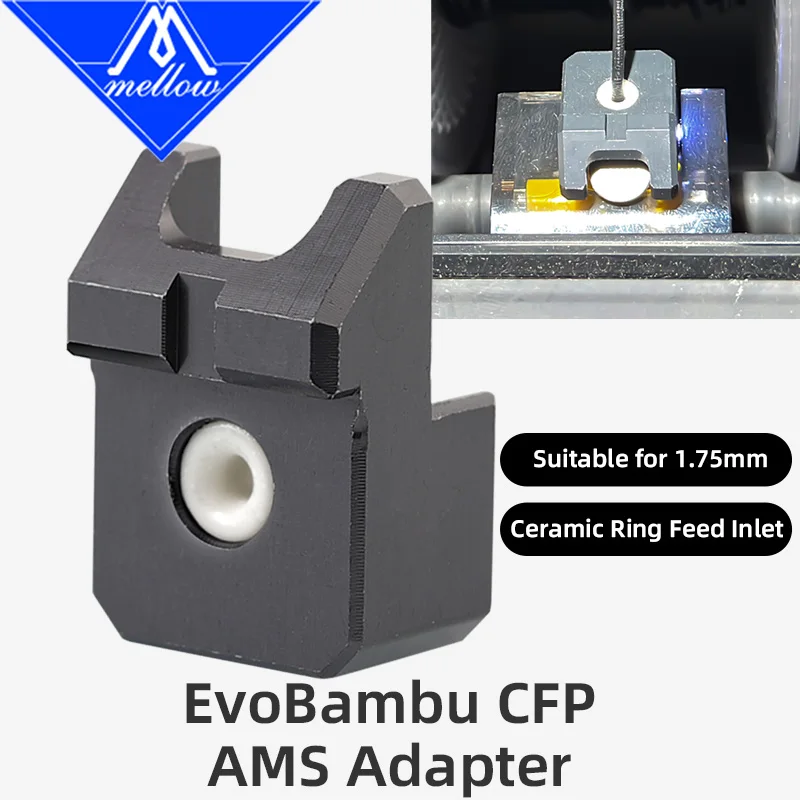 

Mellow 2/4 шт. EVOBambu CFP AMS адаптер обновление Bambu Lab AMS защита кольцо подачи DIY 3D-принтер