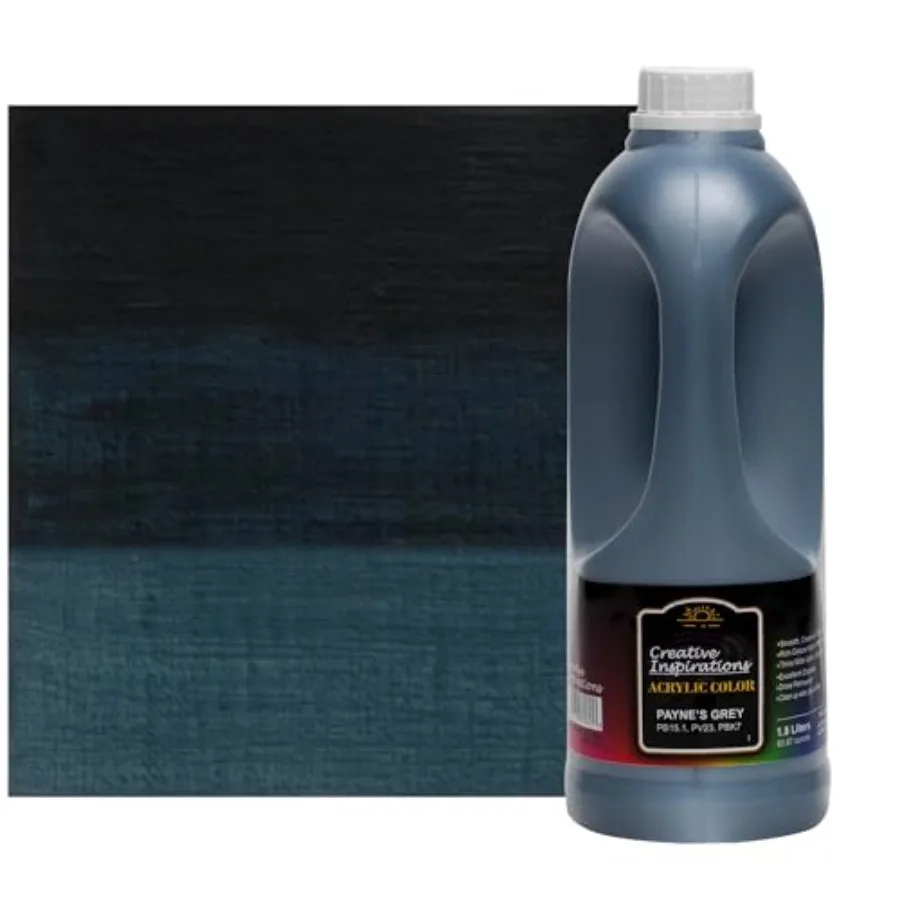 

Acrylic Paint - - 1.8 L - Smooth and Creamy Consistency, Vibrant Pigmentation, Great Coverage for Artists - Clean Up with Soap
