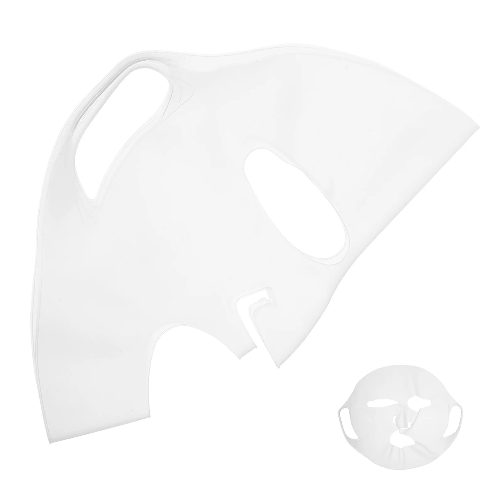 

Reusable Silicone Face For Women Moisturizing Skincare Sheet Lock In Moisture Prevent Evaporation Soft Comfortable Full Face