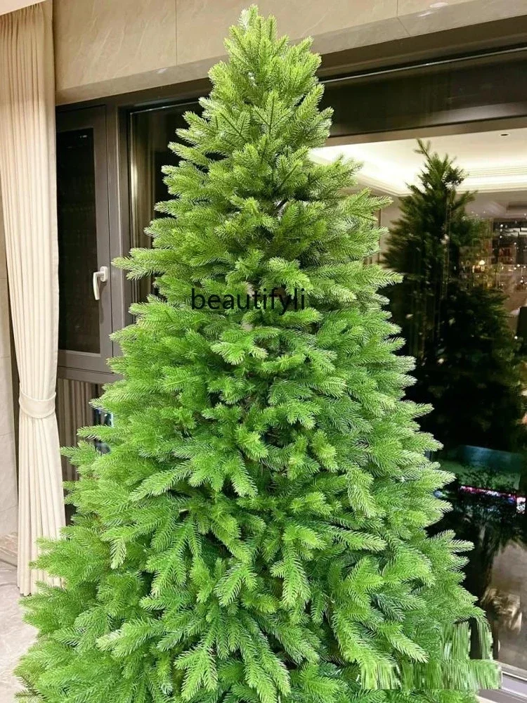 A95  Large 4-meter pure PE Christmas tree, encrypted and fertilized pure 5-meter Christmas tree, indoor Christmas tree