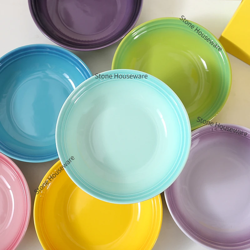 磁器丸セラミックボウル,キッチン食器,丸麺ボウル,ラーメンサラダシリアルパスタボウル,電子レンジ用オーブンセーフ,18cm,7 in