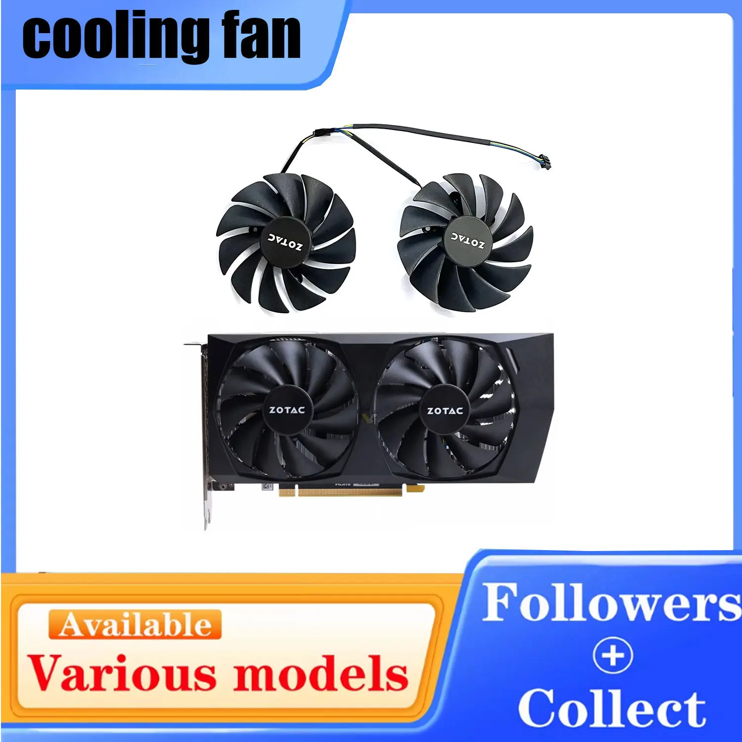 88MM 4PIN GA92S2U RTX4060 GPU fan for ZOTAC GeForce RTX4060 8GB DESTROYER OC graphics card