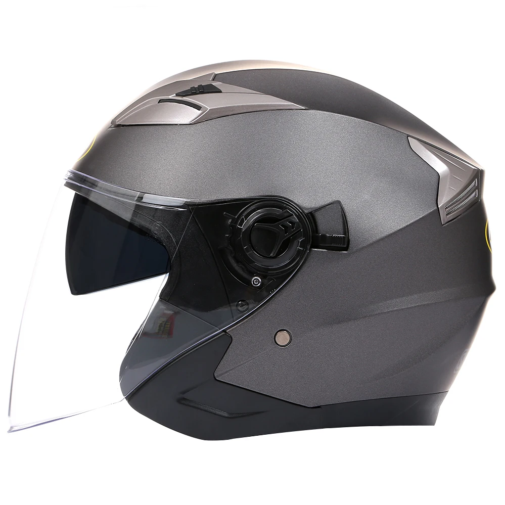 latest Double Lens Flip Up Motorcycle Safety Helmet Open Face Electric Scooter Jet Motocross Cascos Para Moto ECE DOT Approved