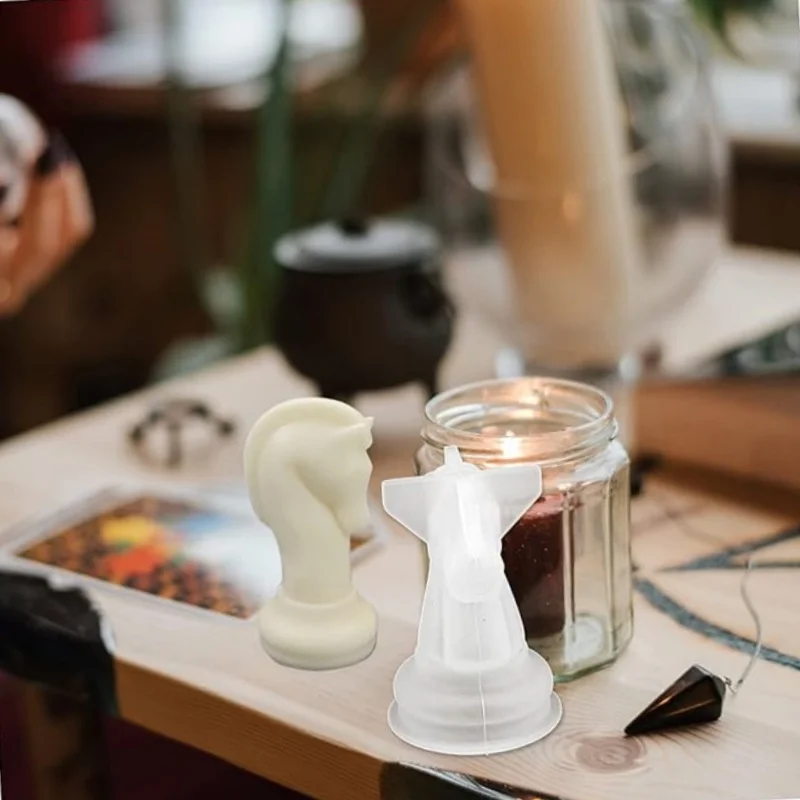 DIY كريستال الايبوكسي الراتنج العفن 3D قطعة الشطرنج قالب من السيليكون للراتنج #2