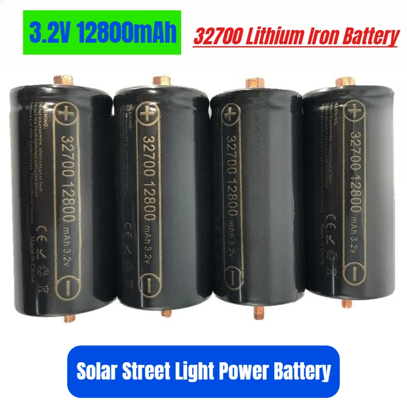 

32700 Lithium Iron Phosphate 3.2V 12800mAh Full Capacity Solar Street Light Power Battery