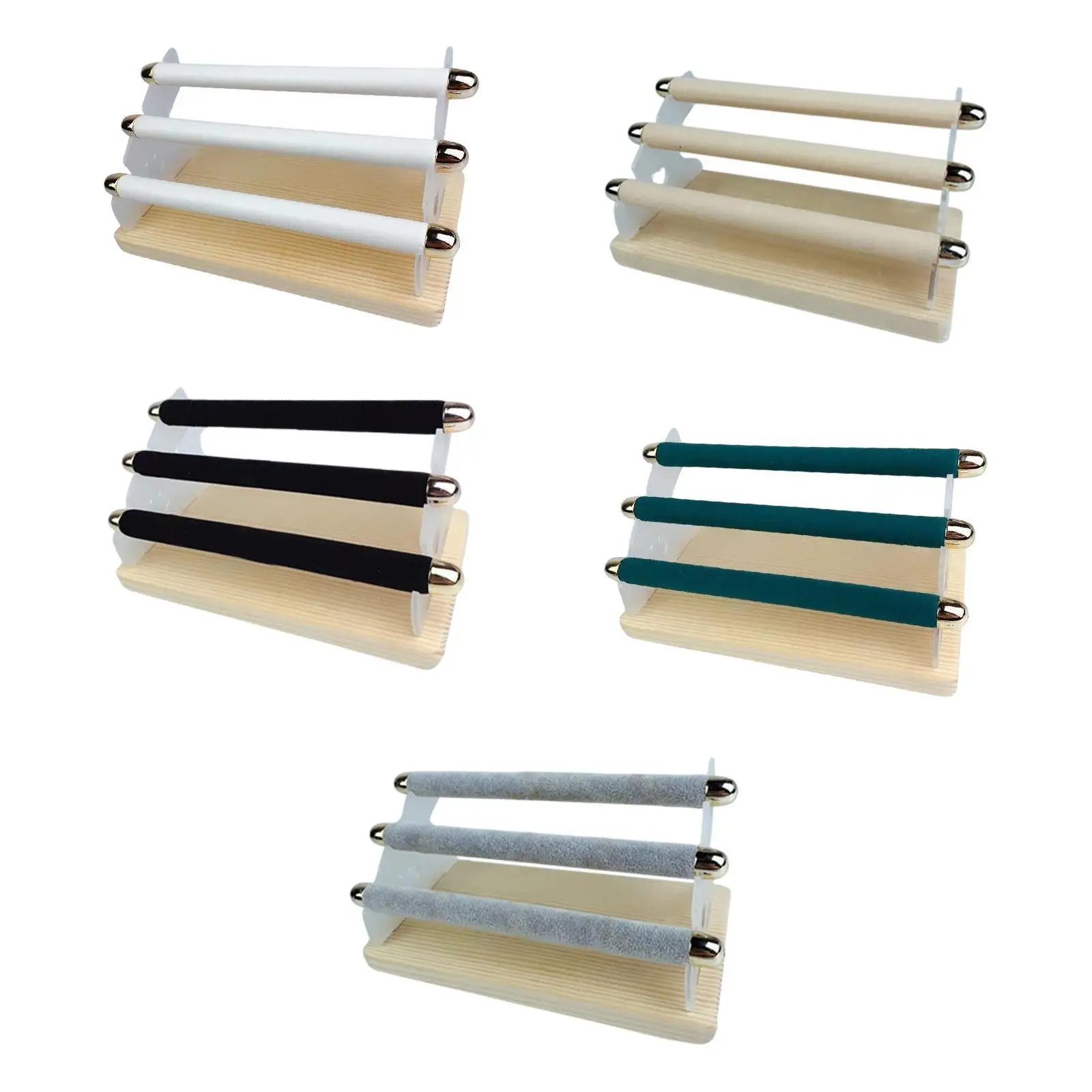 

Velvet Finger Ring Display Stand Storage Tower for Showcase Home Displaying