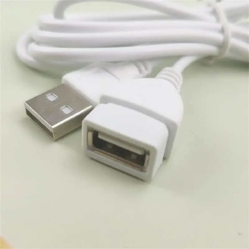 1~10PCS Beige White Data Line Wide Scope Of Application Spare Parts Extension Cord Usb Male To Female Usb Male To Female