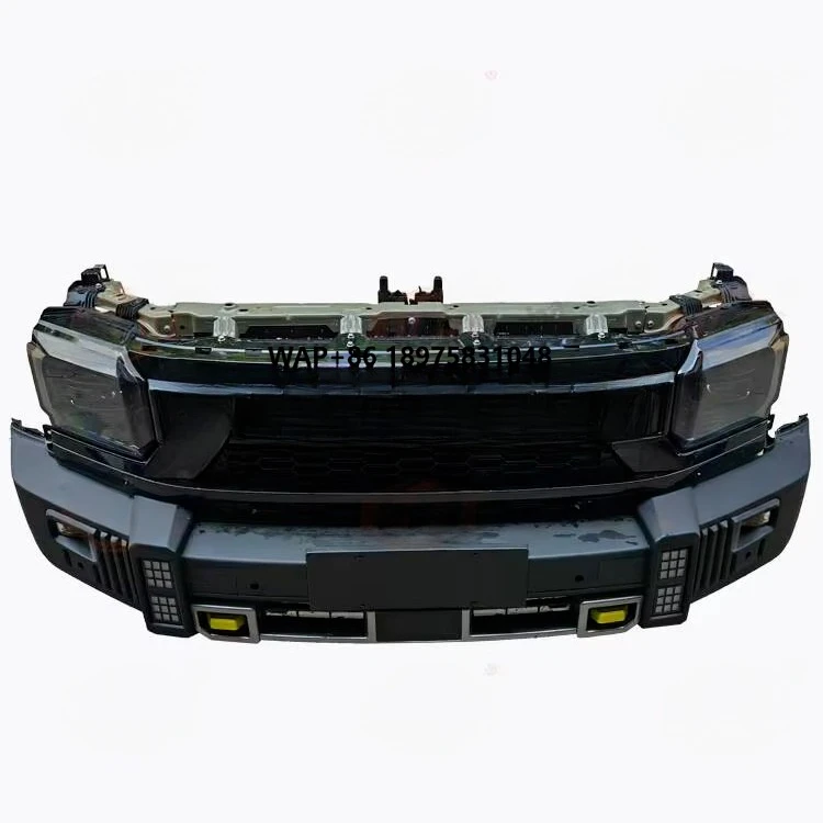 Front Bumper Assembly Body Kit Front Face Assembly with Headlamp Middle Mesh Condenser for Jetour Traveler T2 2023 2024