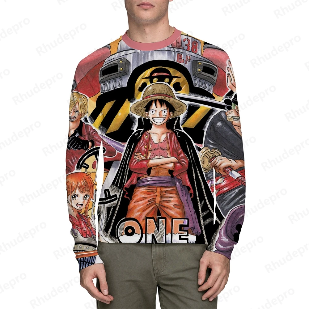 

One Piece Fashion Cosplay T-shirt Luffy 3D Print Casual Summer Street Beach Handsome Extra Large Long Sleeve Harajuku Sports