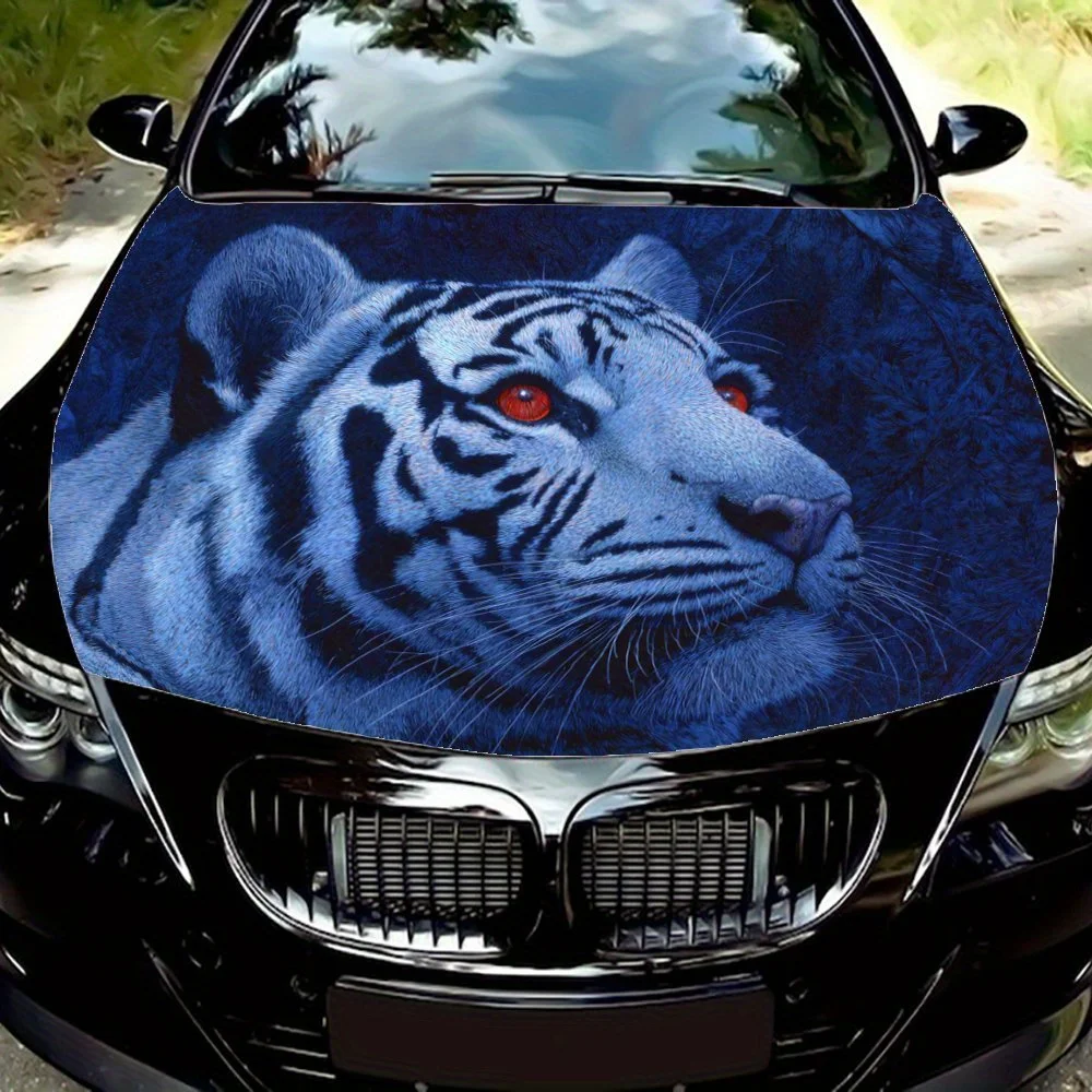 

Realistic Tiger Pattern Car Film,PVC Waterproof Car Hood Sticker,self-adhesive Scratch Resistant Sticker,suitable For Trucks,car