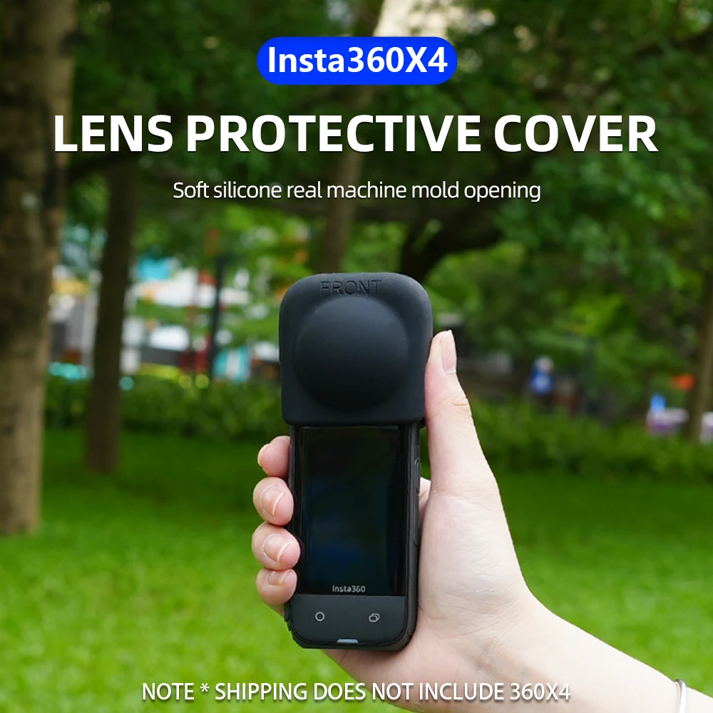 Funda de silicona para cámara deportiva panorámica, funda protectora anticaída, accesorios de cubierta de lente, adecuada para Insta360 ONE X4