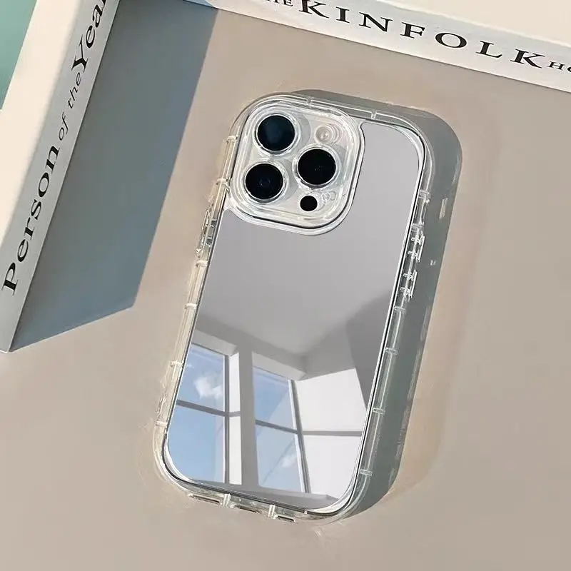 Mirror Phone Case For iPhone 17AIR 11 12 13 14 15 16 17Pro M