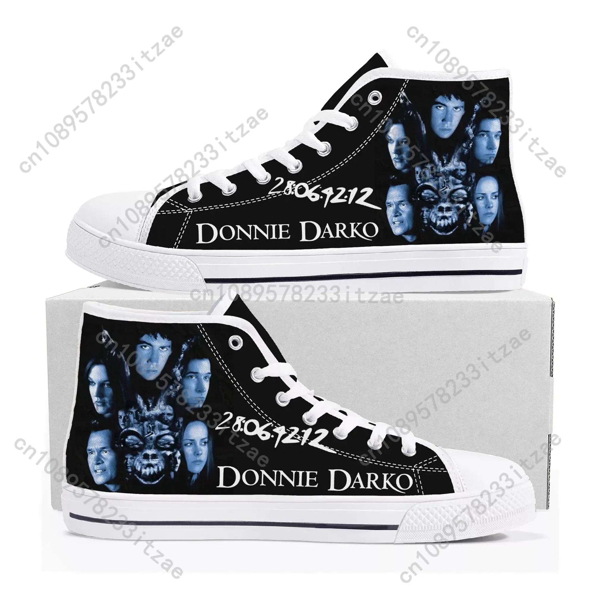 Donnie Darko High Top Sneakers Mens Womens Teenager Canvas High Quality Sneaker Casual Custom Made Shoes Customize DIY Shoe