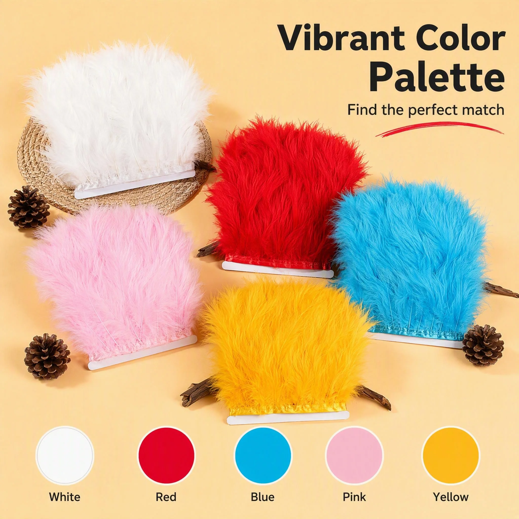 10-15cm Turkey Feather Trim 1-10m Feather Fringe DIY Sewing Costume Clothing Skirt Dress Dance Decoration Accessories