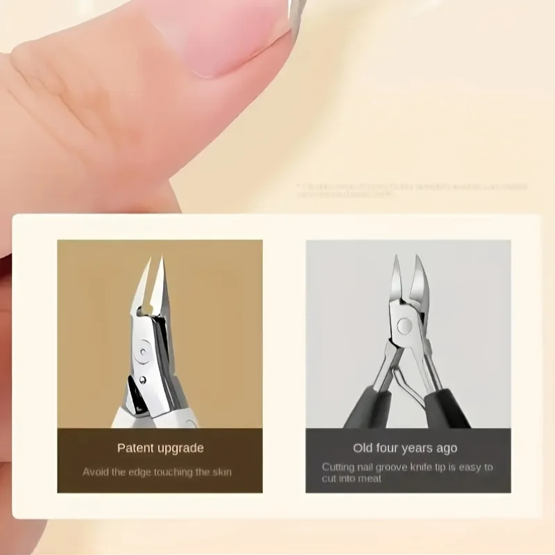 الفولاذ المقاوم للصدأ مسمار المقص المهنية متعددة الوظائف توفير العمالة مسمار كليبرز الدقة تلميح مقص لأظافر القدم نام