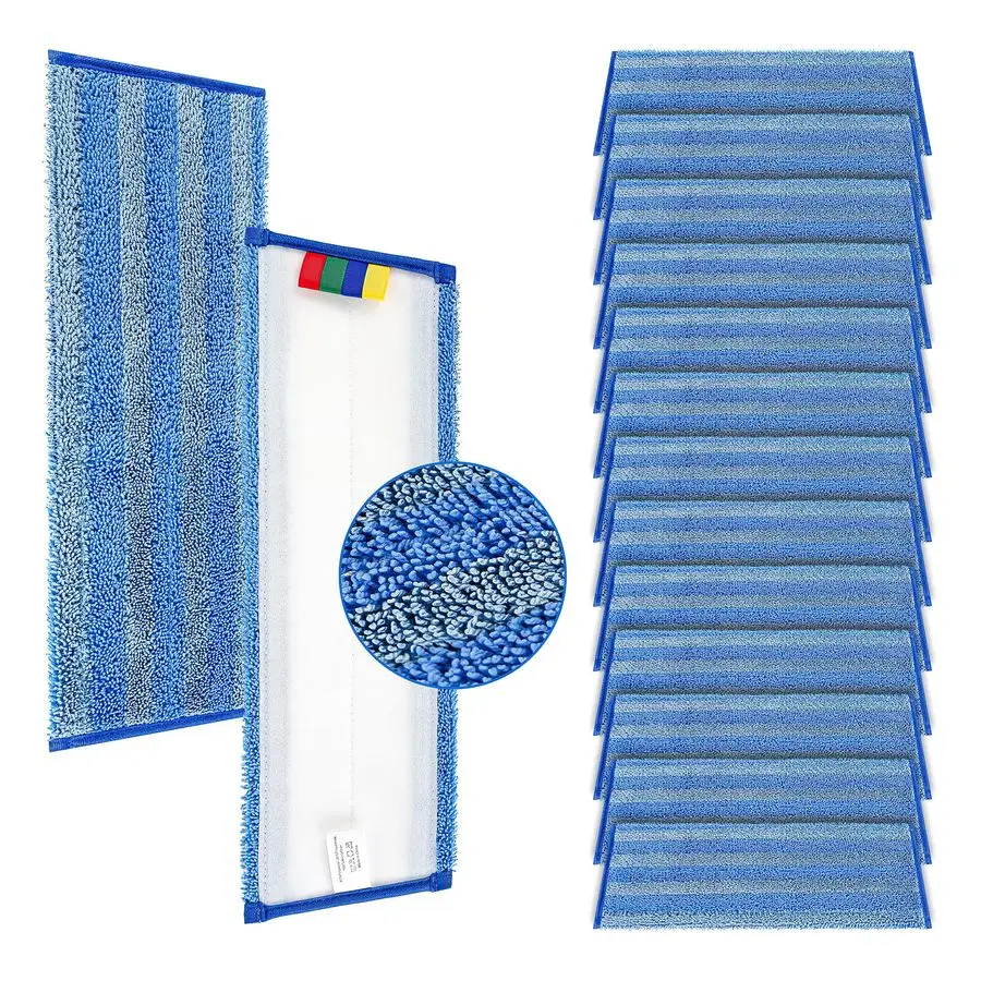 

Pack Replacement Microfiber Mop Pad Universal 1718 Heavy Duty Reusable Refill Thick Commercial Cleaning Pad for Wet amp Dry Use