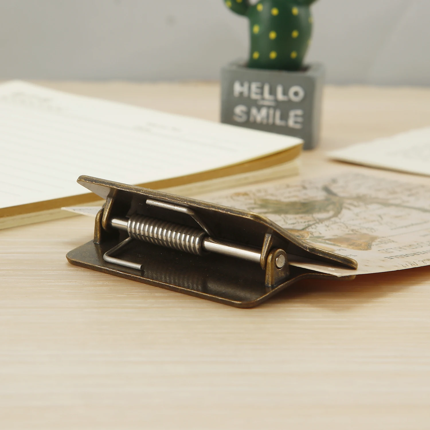 1PCS Retro Metalen Bindmiddel Clips Foldback Notities Brief Bestand Paperclip Binding Beveiligen Clips Kantoor School Briefpapier 85mm