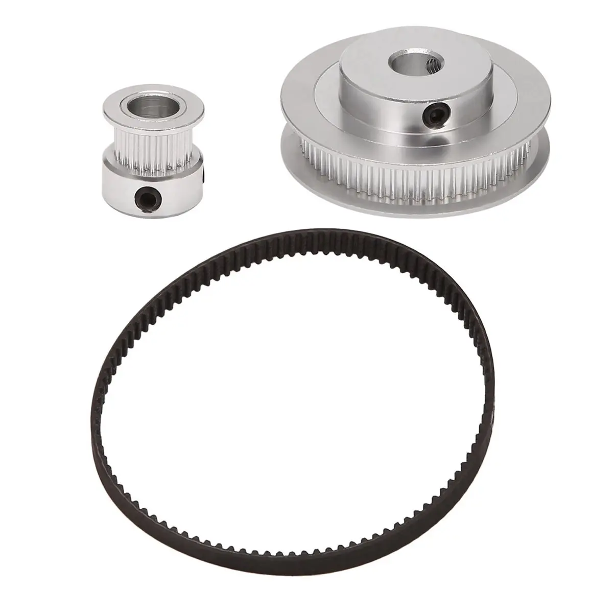 A73T 2Gt Synchronous Wheel 1:3 Reduction Transmission Pulley Pulley Model Mechanical Belt for 3D Printer - 200X8X8Mm