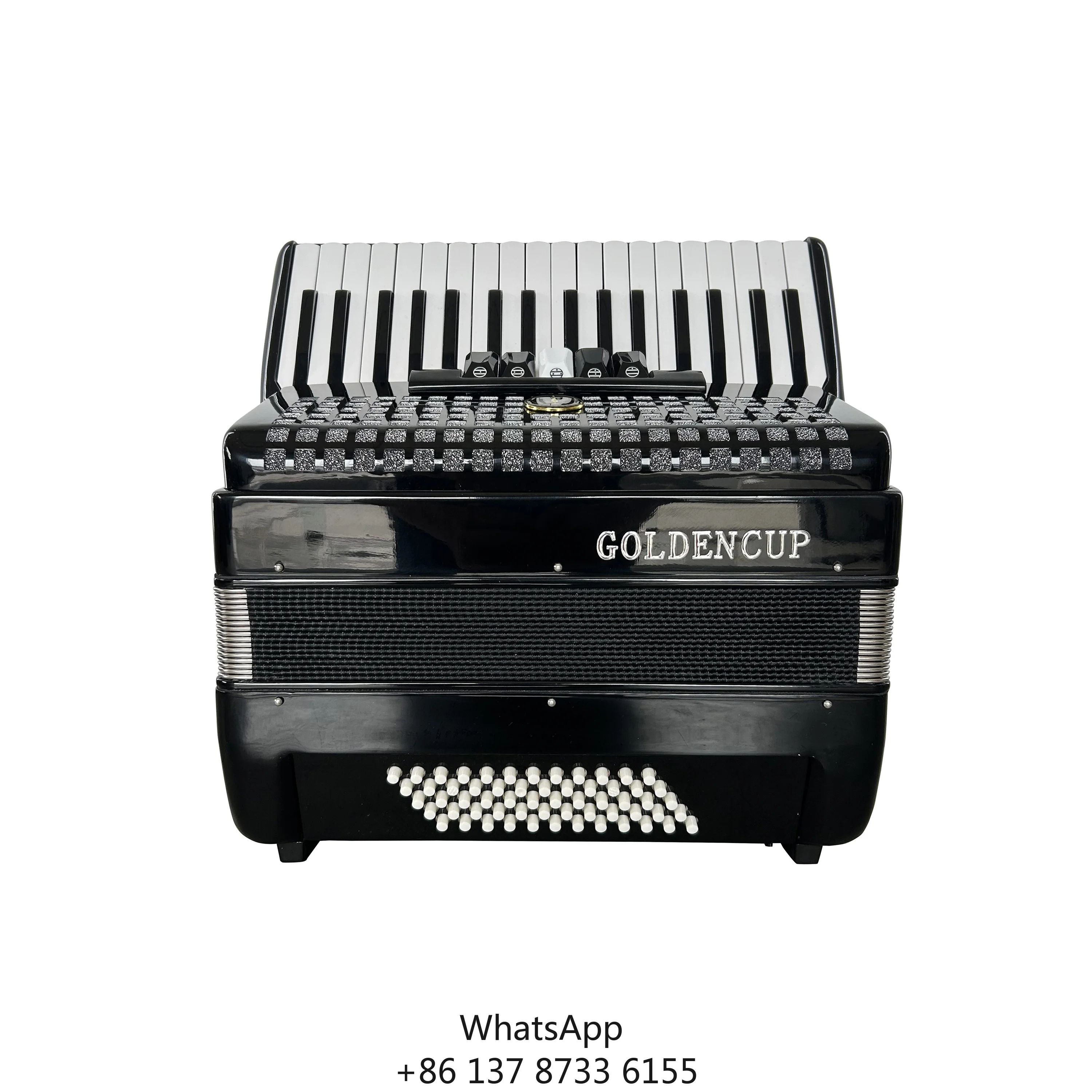 전문가용 60베이스 5레지스터 아코디언 34버튼 레드 셀룰로이드 피아노 키보드 JP3460 크로매틱 악기 우드